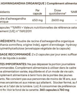 Ashwagandha Bio Extra Fort 650mg