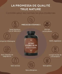 Alternative view of Extrait Écorce Pin - 500mg - 180 Gélules - Végan