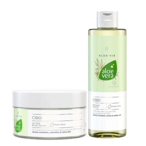 Set nettoyant corps et gel douche CBD