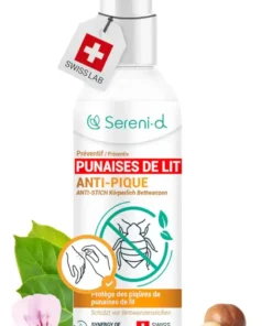 SERENI-D - ANTI-PIQUE TRAITEMENT CORPOREL REPULSIF VEGETAL ANTI PUNAISES DE LIT - Spray concentré aux huiles essentielles contre les piqures de punaises de lit (Traitement Corporel Anti Punaises)