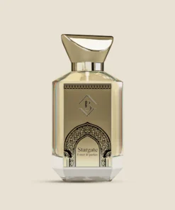 Stargarte maison bey parfums Le flacon est élégant sous un thème arabisant.