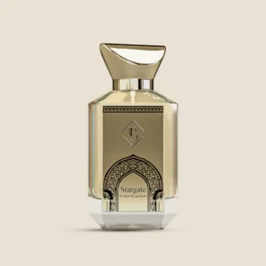 Stargarte maison bey parfums Le flacon est élégant sous un thème arabisant.